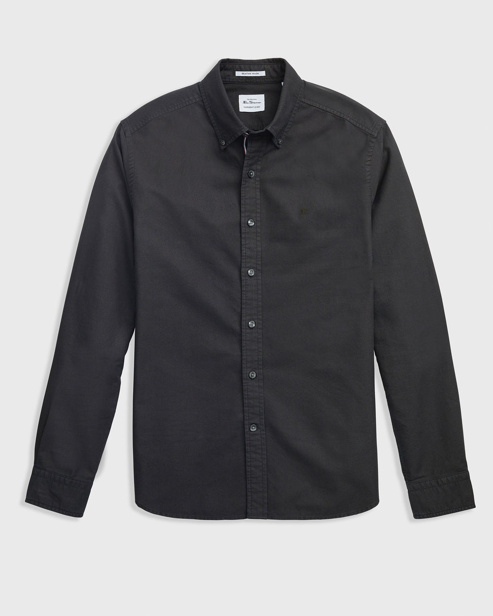 Chemises Ben Sherman Beatnik Oxford Garment Dye Noir | OKL-29338074